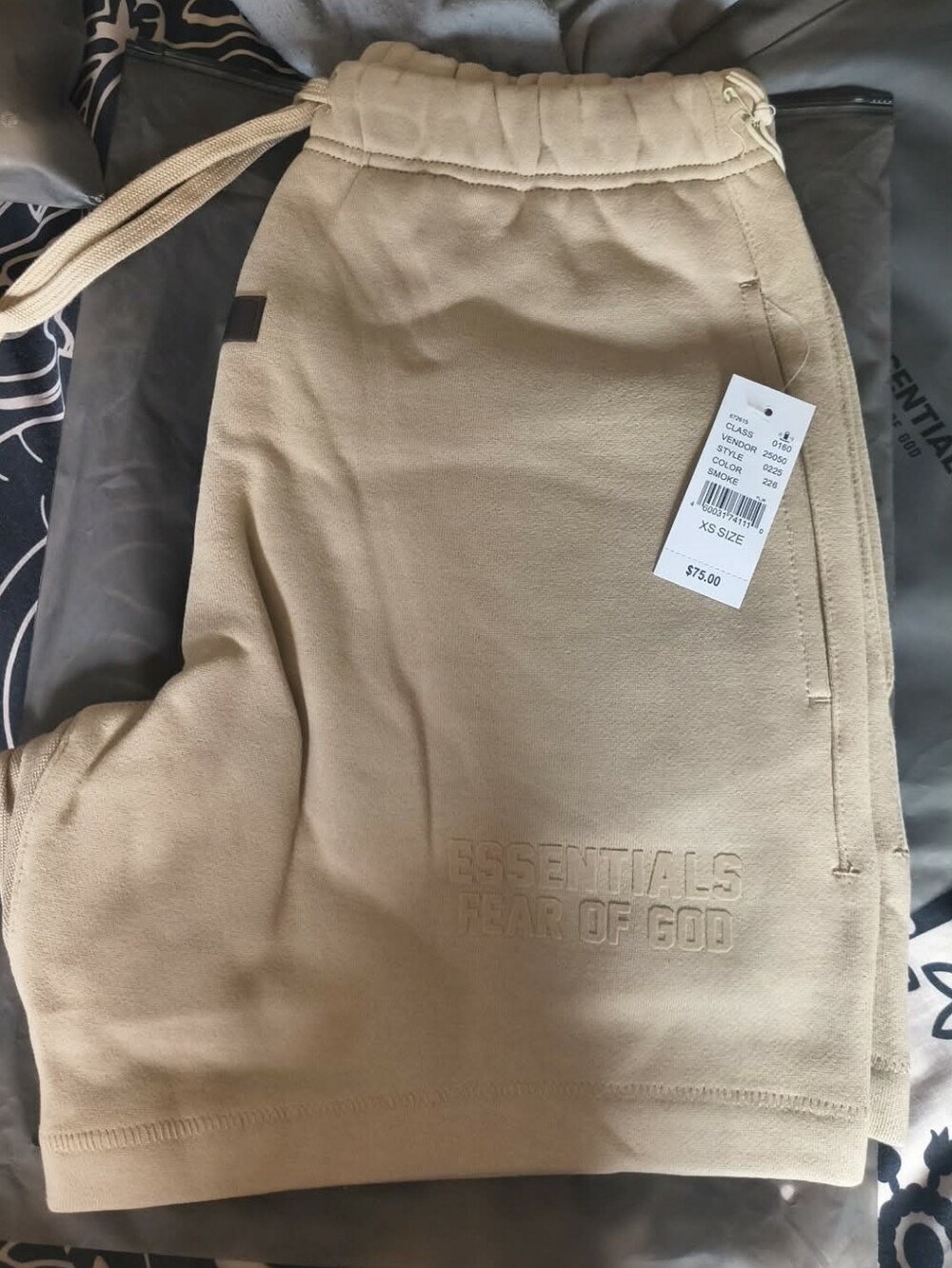 Fear of God Essentials Men's Athletic Shorts - Tan/Cream
